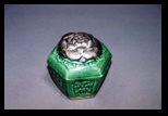 Box with silver top